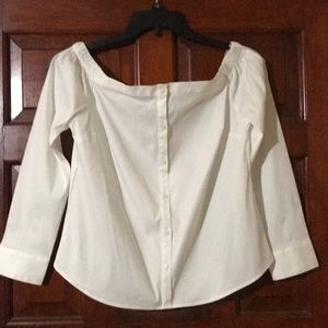 Express - Off Shoulders Crop Top